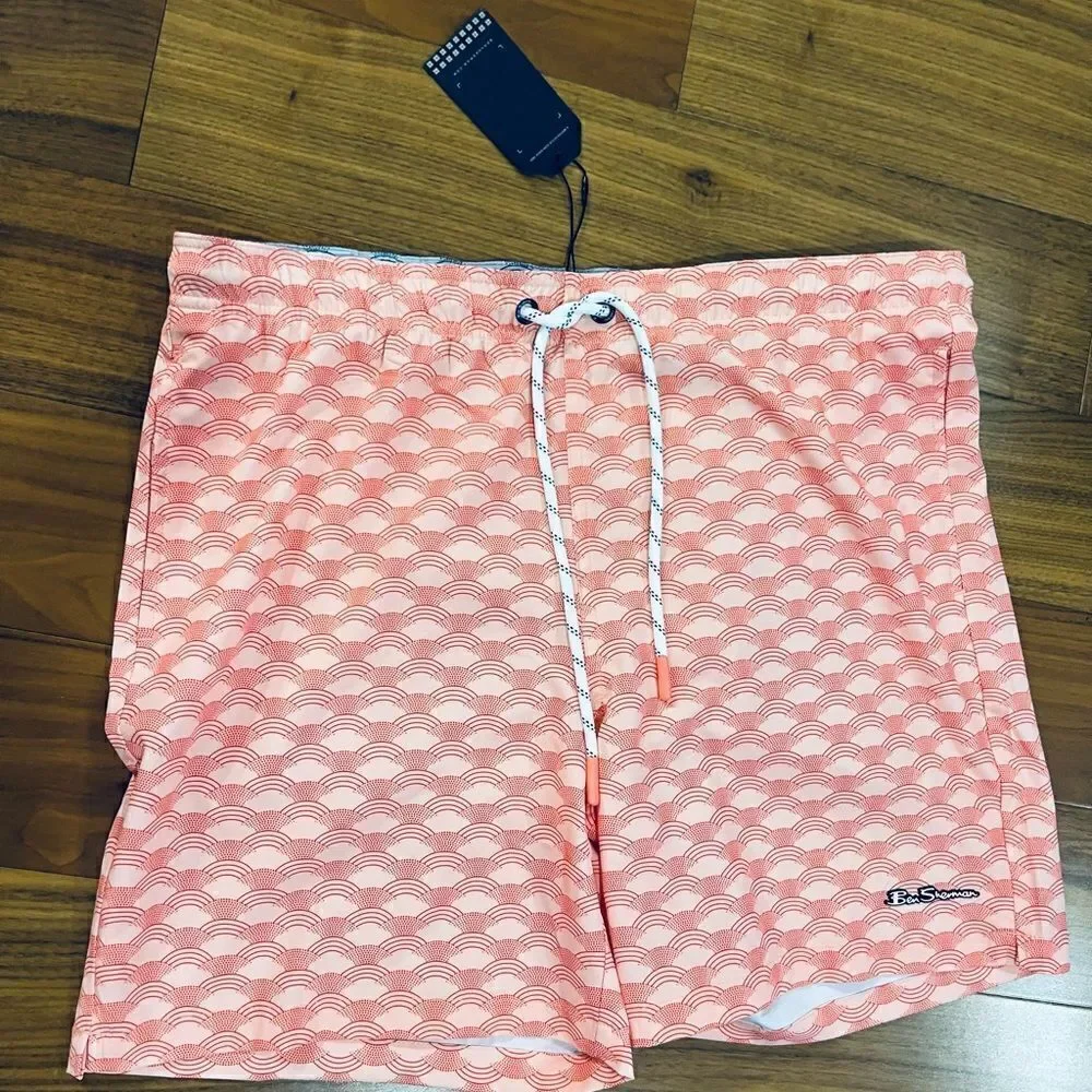 Ben Sherman men’s classic wave swim trunks size XL